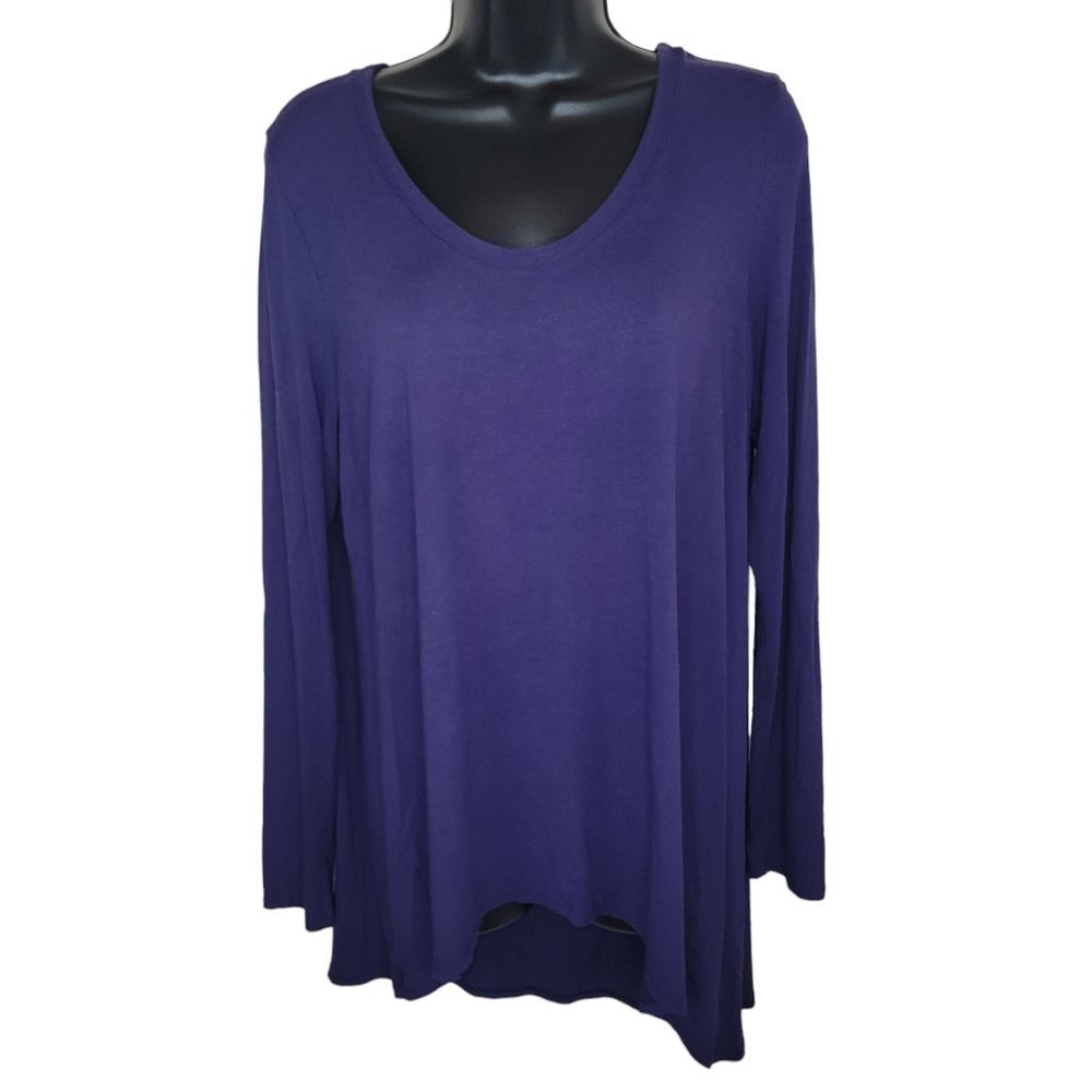 Eileen Fisher high low hem tunic top size Medium